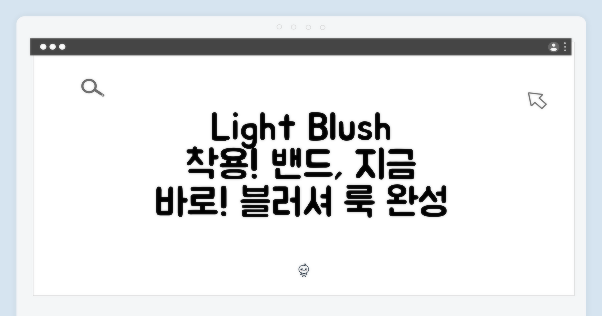 Light Blush 밴드를 착용해봐요