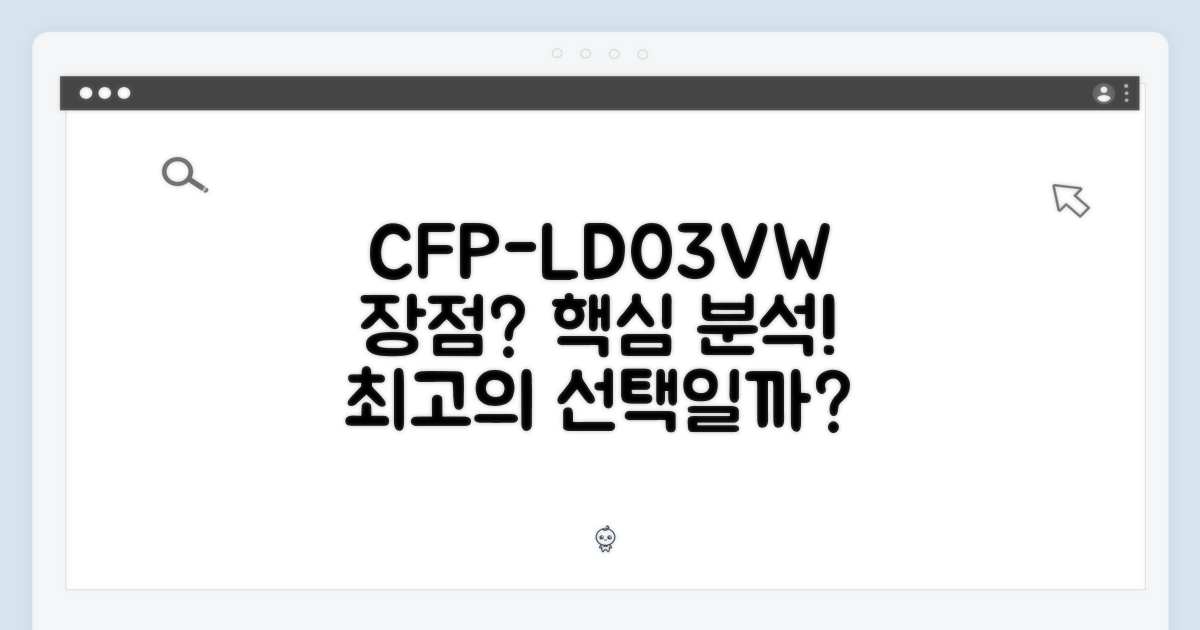 CFP-LD03VW, 어떤 점이 좋을까?