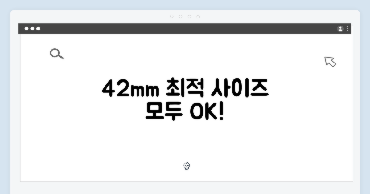 42mm: 최적의 사이즈