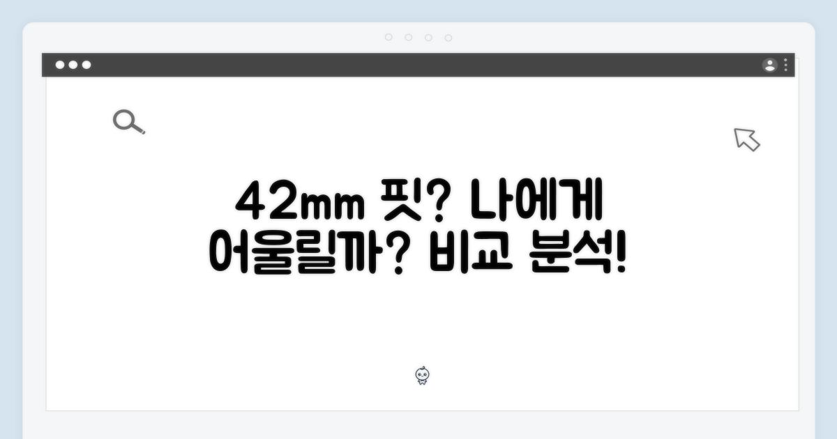 42mm, 당신에게 맞는 핏?