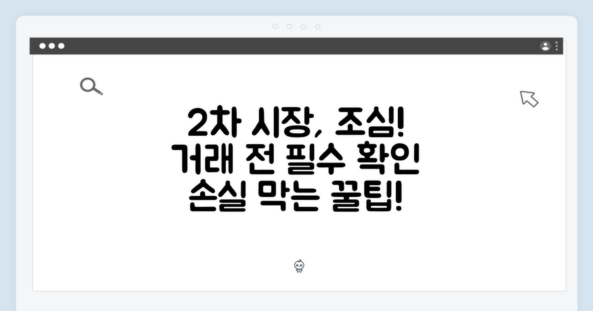 2차 시장 거래 시 주의점