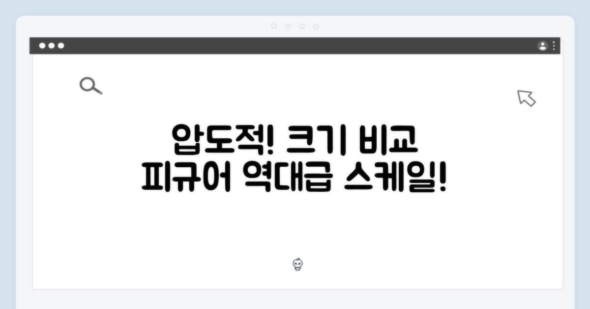 압도적인 크기: 다른 피규어와 비교