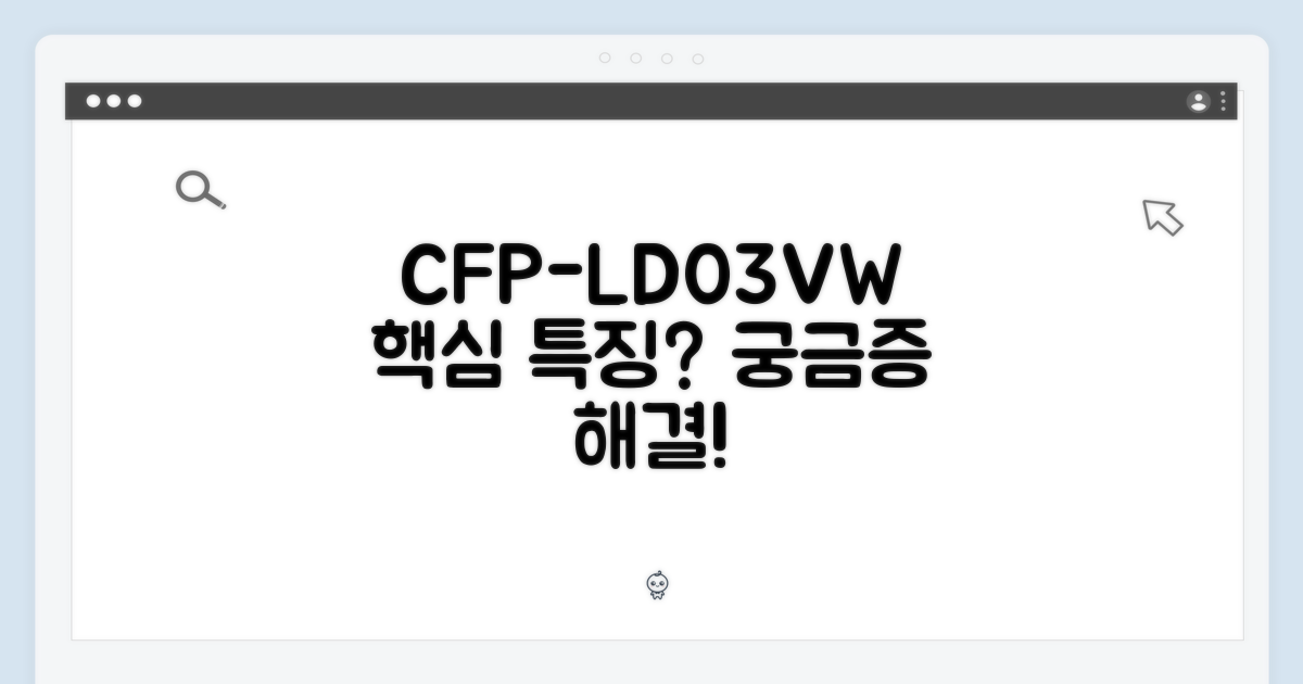 CFP-LD03VW, 어떤 특징이 있을까?