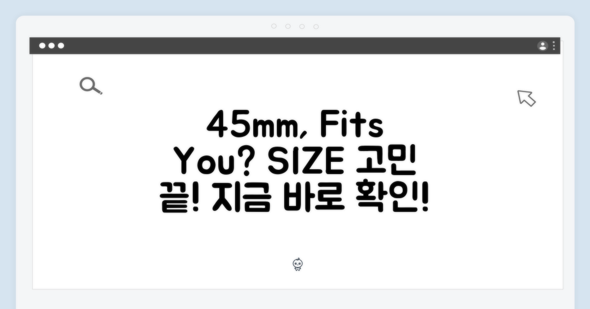 45mm, 당신에게 맞는 사이즈일까요?