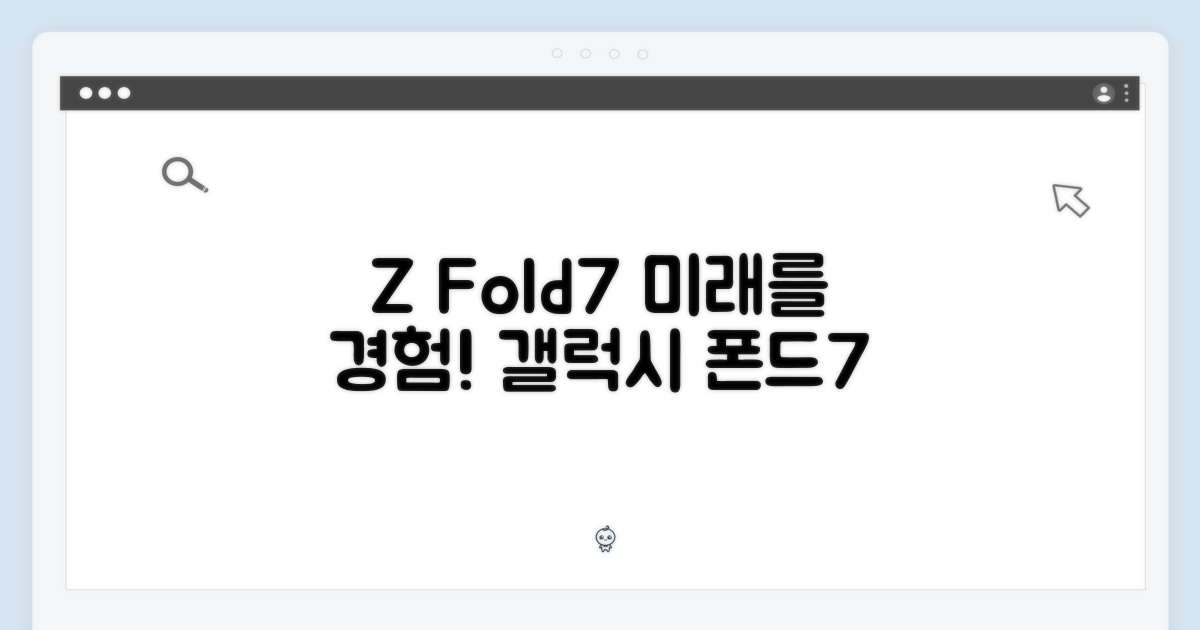 갤럭시 Z 폴드7, 미래를 경험하다