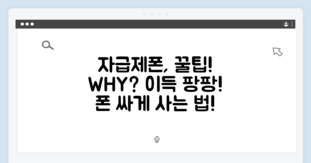 자급제폰, 왜 좋을까?