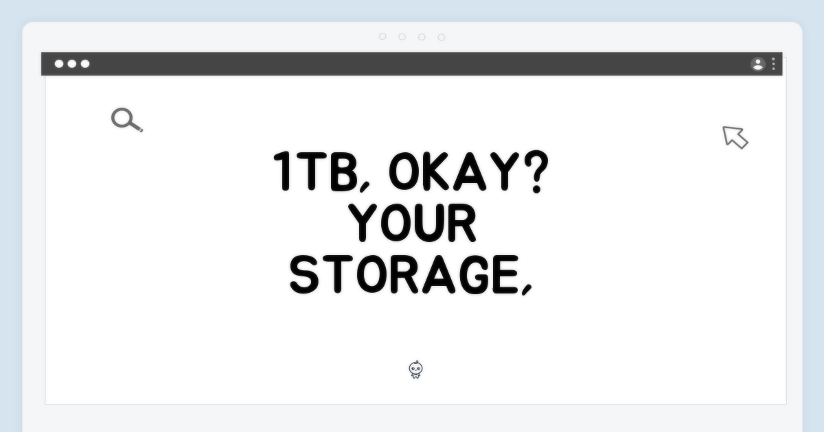 1TB, 당신에게 충분한가?