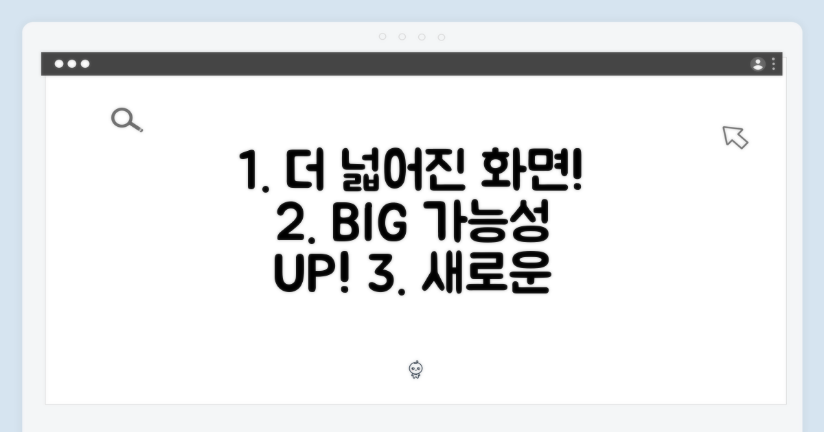 더 넓어진 화면, 더 커진 가능성