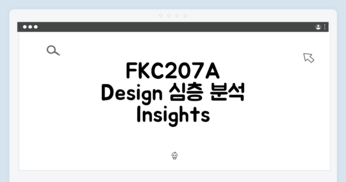 FKC207A, 디자인 분석