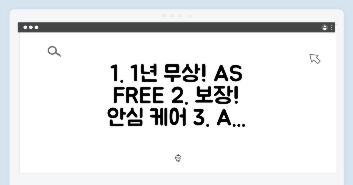 1년 무상 A/S 보장