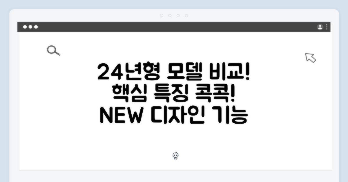 24년형 모델 특징 비교
