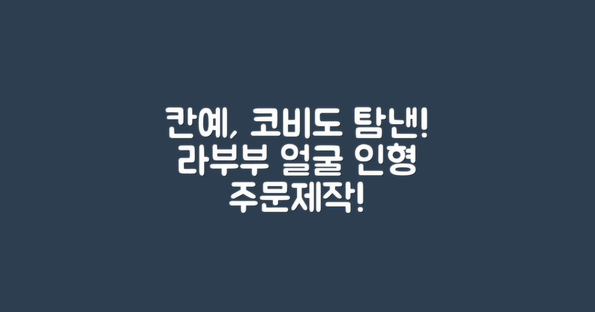 칸예, 코비도 탐낸 라부부 얼굴 인형 주문 제작!