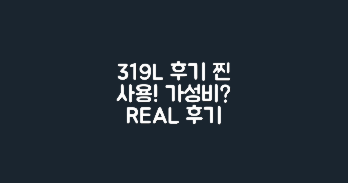 319L 용량, 실사용 후기