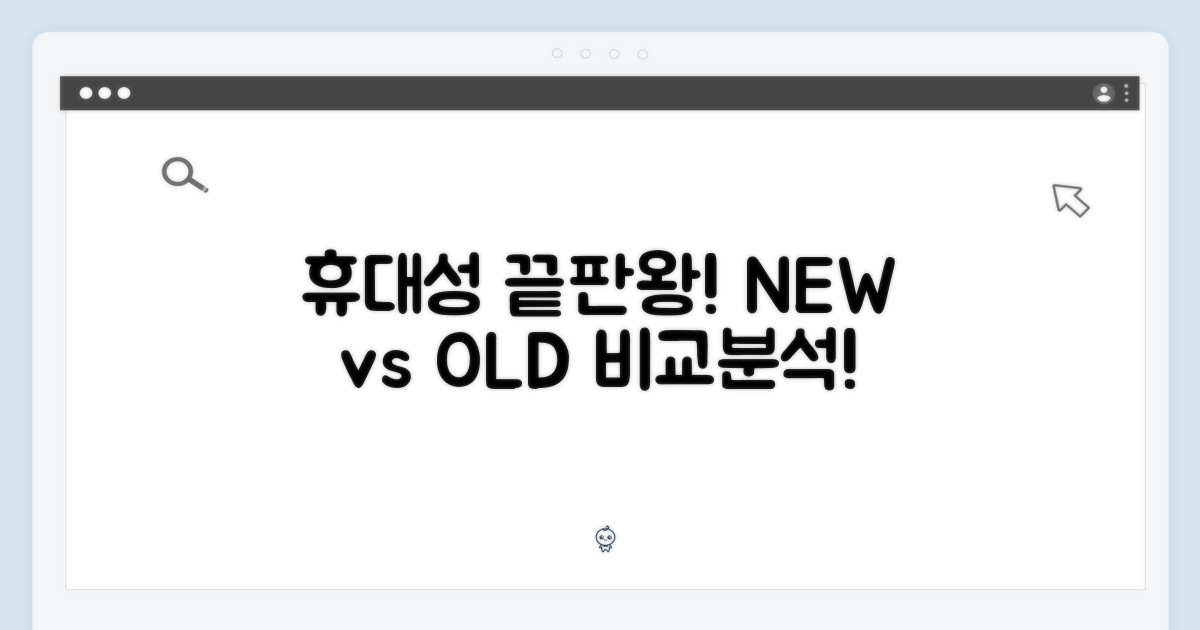 휴대성, 이전 모델과 비교