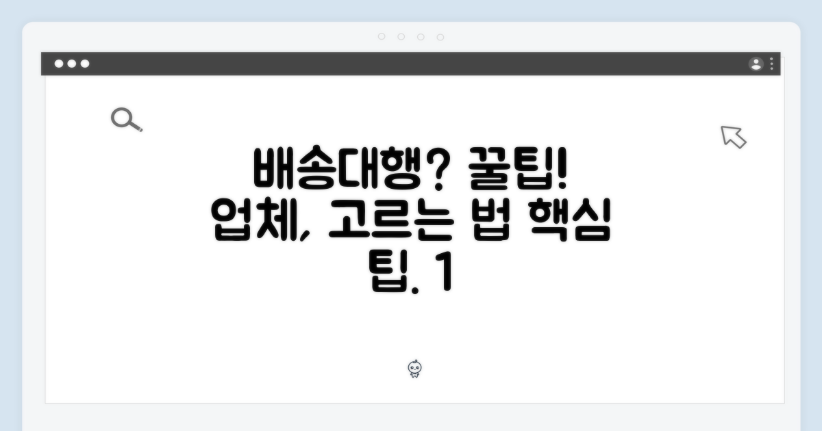 꿀팁 1: 배송대행업체 선택