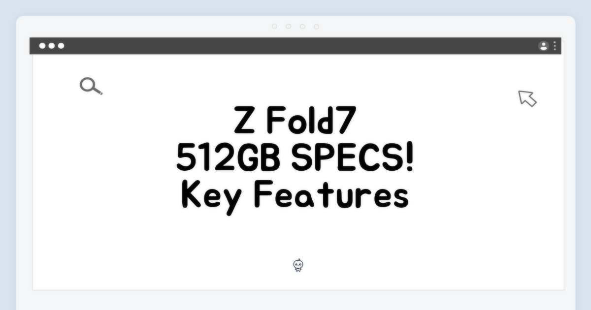 Z Fold7 512GB 주요 스펙
