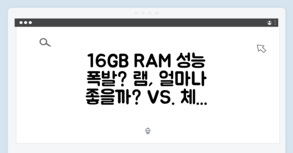 16GB 램의 성능은?