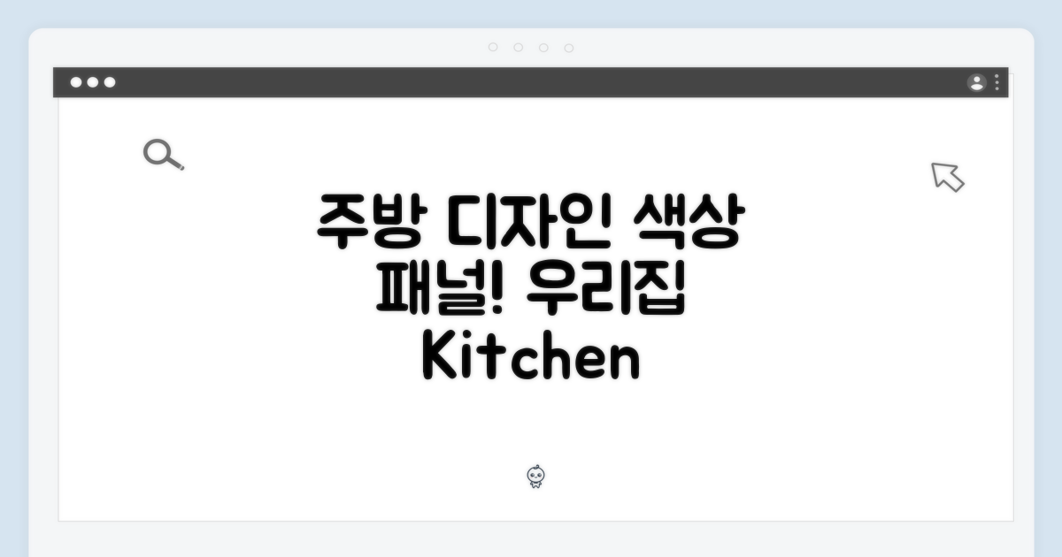 주방을 디자인하다: 색상과 패널의 조화