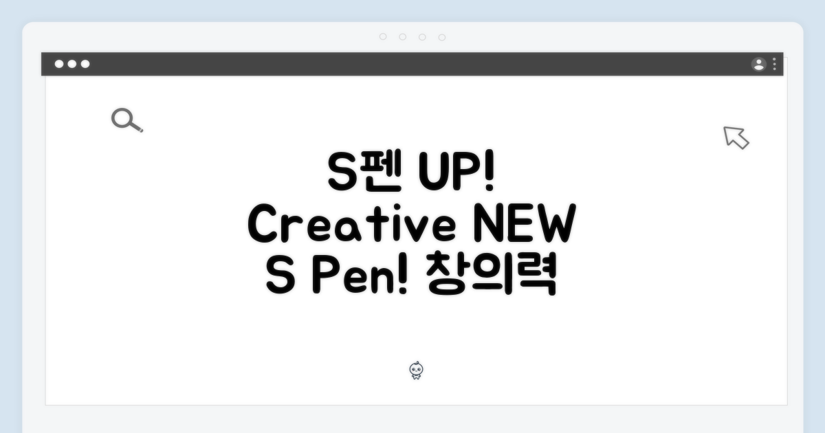 향상된 S펜, 창의력 UP!