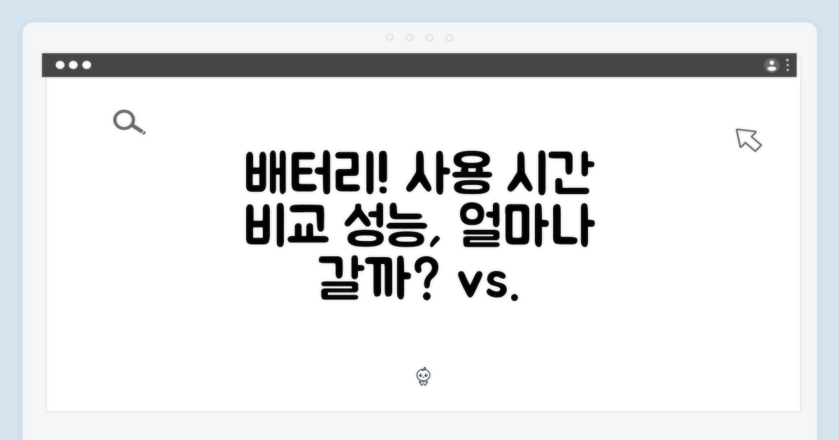 배터리 & 성능: 사용 시간 비교