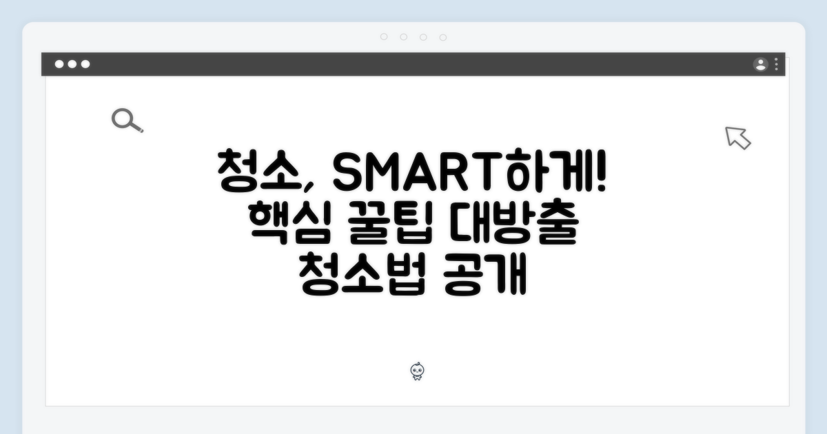 똑똑한 청소, 이렇게 하세요!