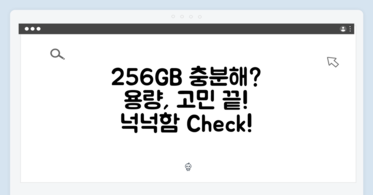 256GB, 용량은 넉넉할까?