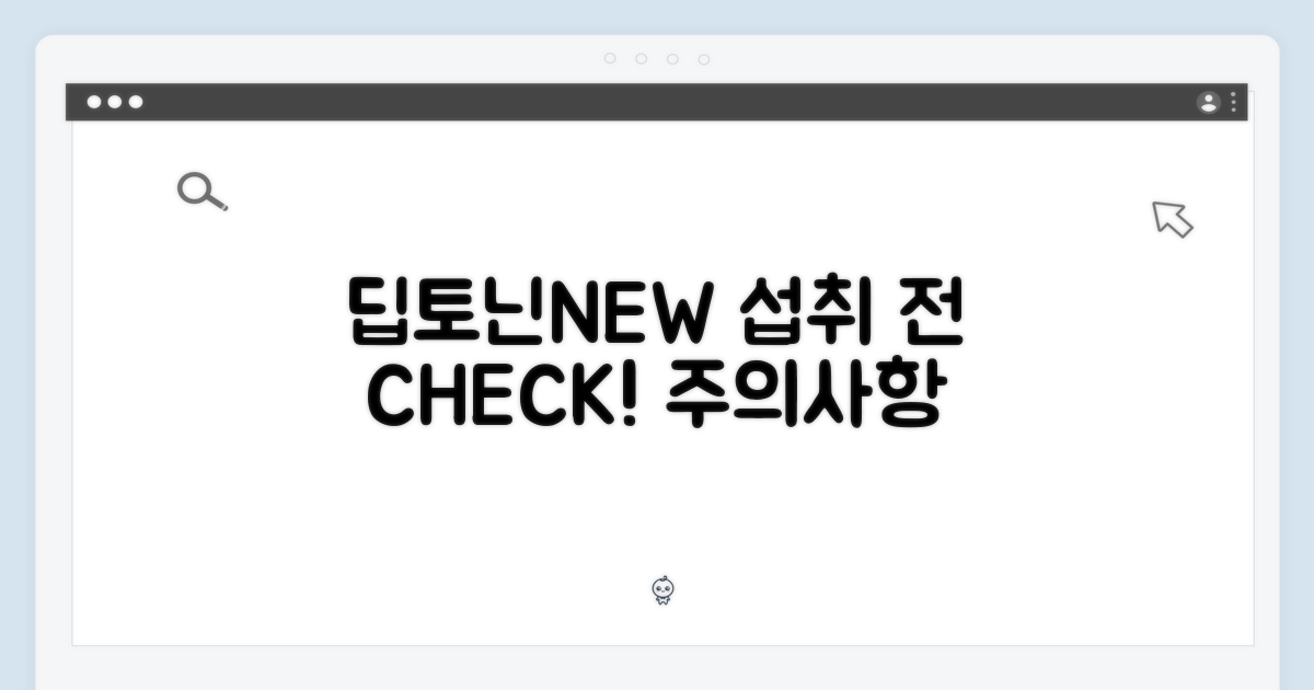 딥토닌new, 섭취 전 확인 사항
