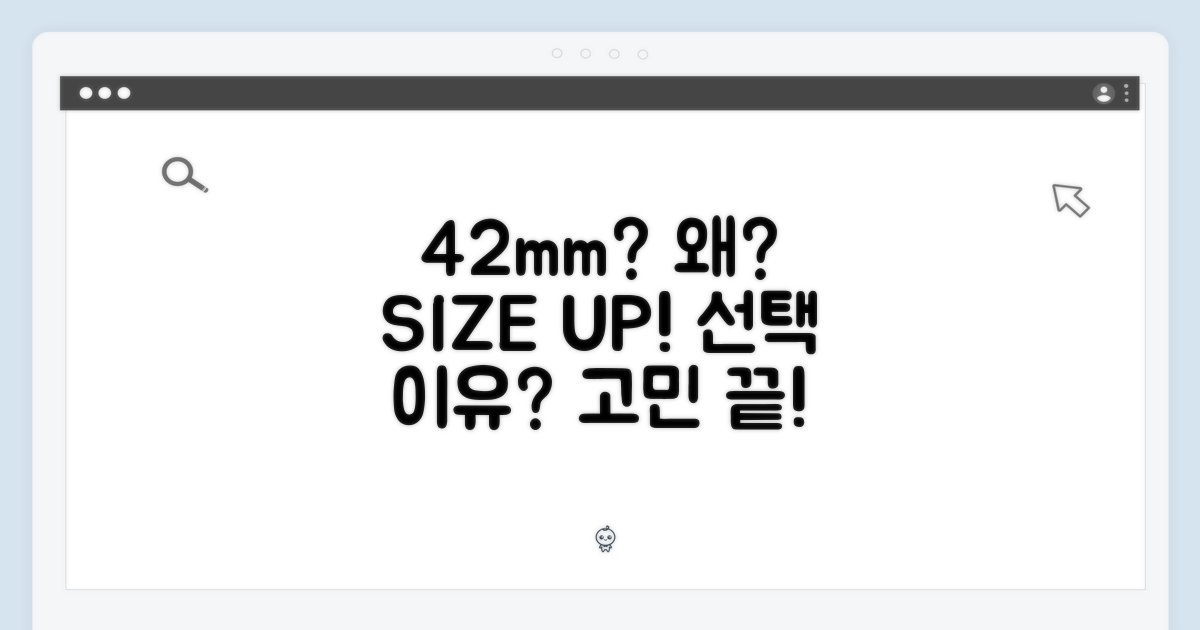 왜 42mm를 선택해야 할까요?