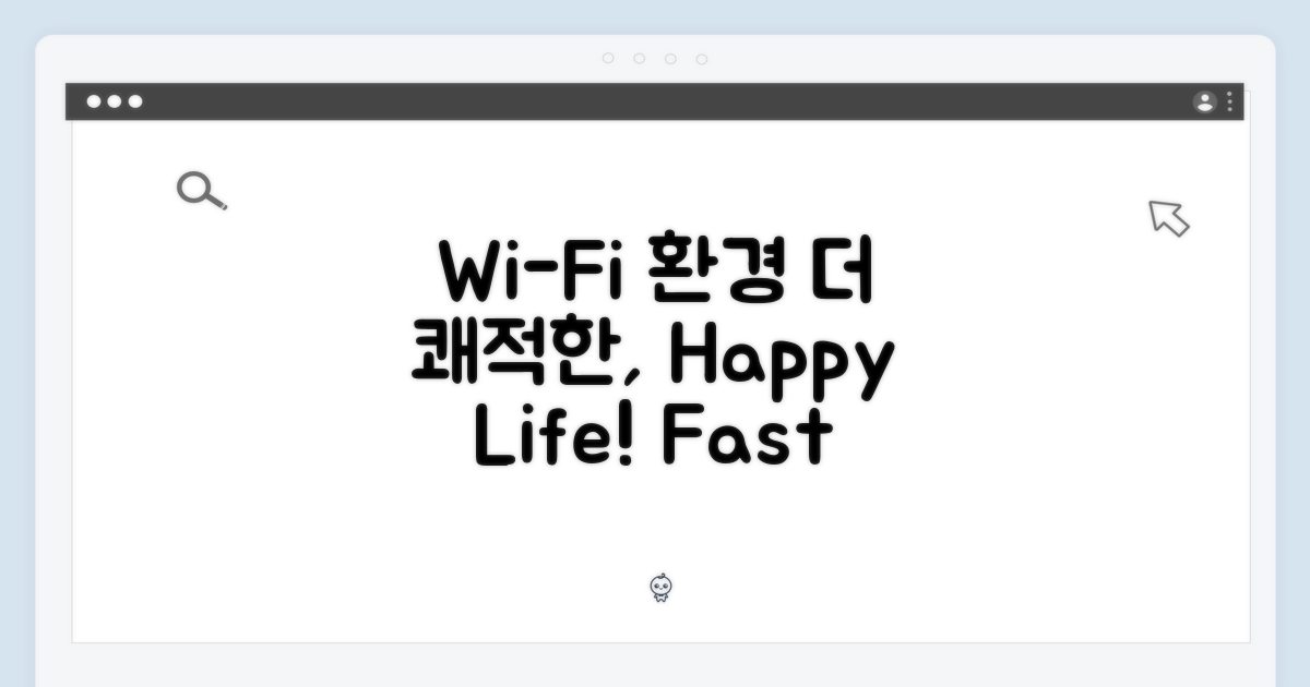 Wi-Fi 환경: 쾌적함을 더하다