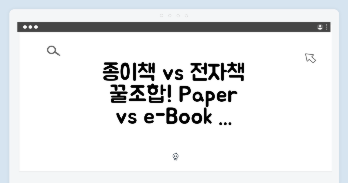 종이책 vs 전자책, 완벽한 조화