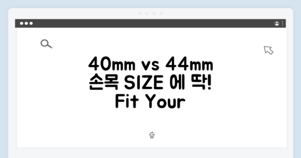 40mm vs 44mm: 손목 사이즈에 맞는 선택