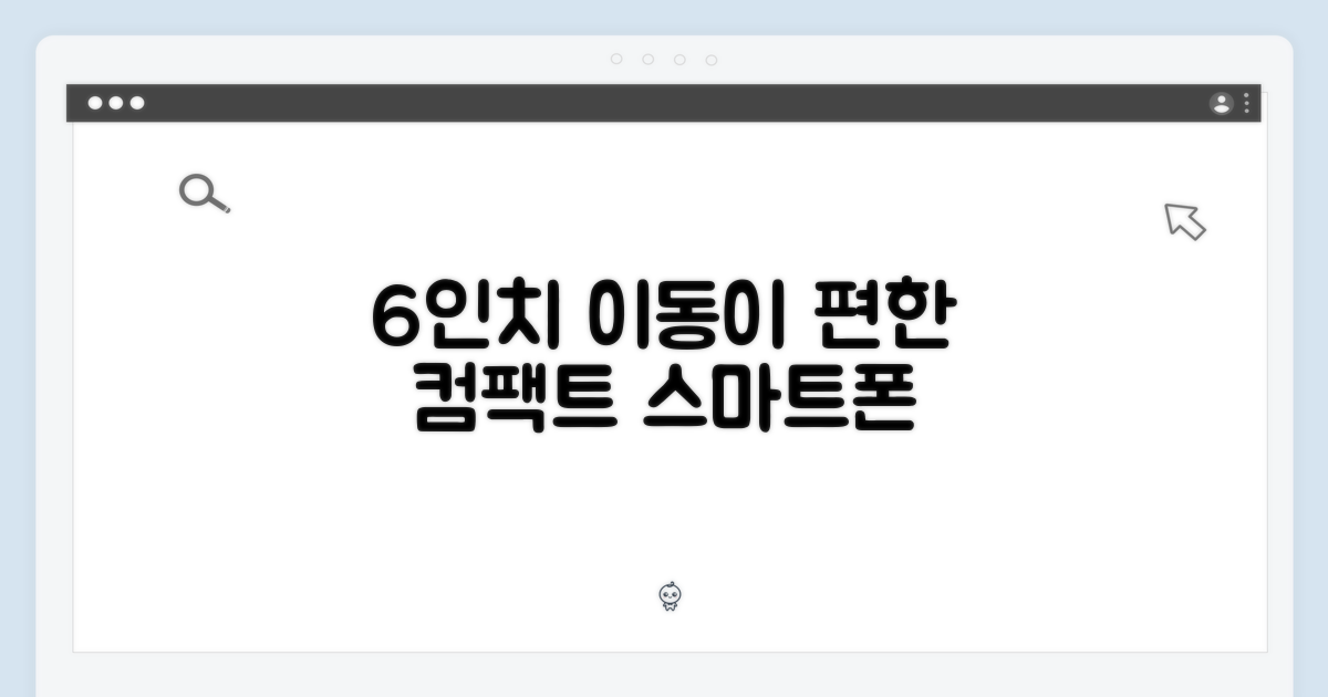 6인치 화면, 휴대성을 높이다