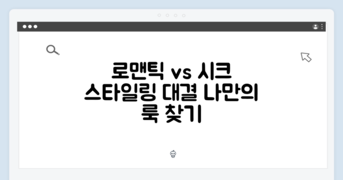 로맨틱 vs 시크 스타일링