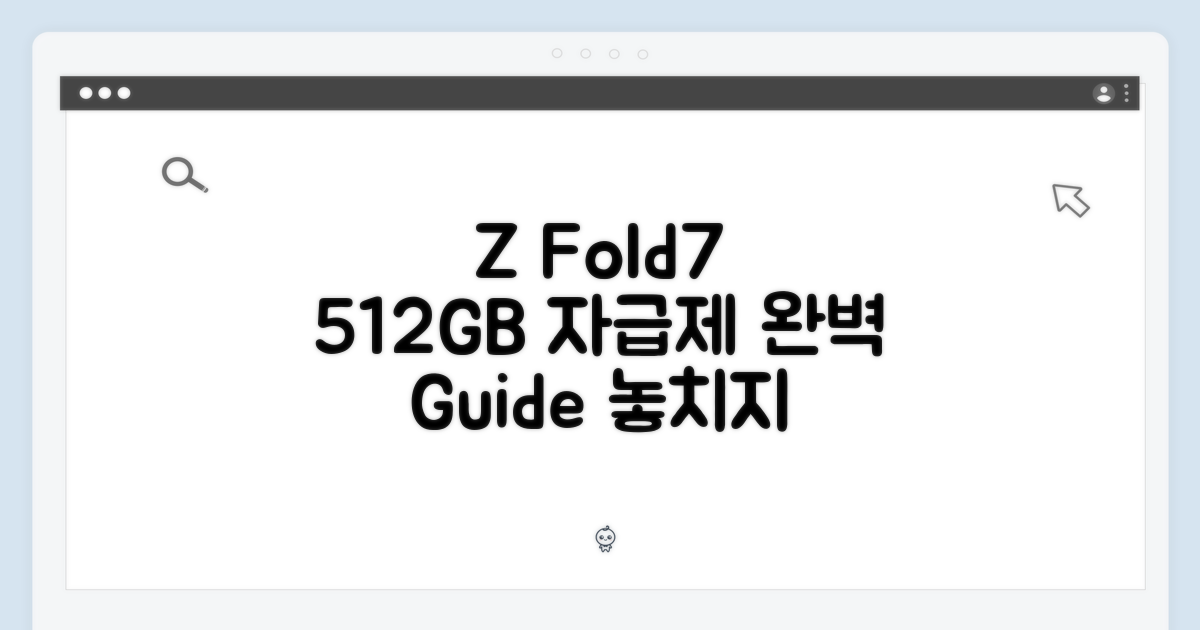 갤럭시 Z 폴드7 512GB 자급제 완벽 가이드
