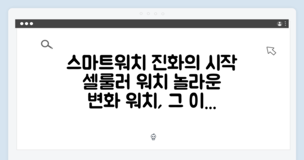 셀룰러 워치: 진화의 시작