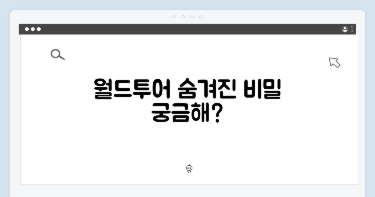 월드투어, 어디까지 알고 있니?