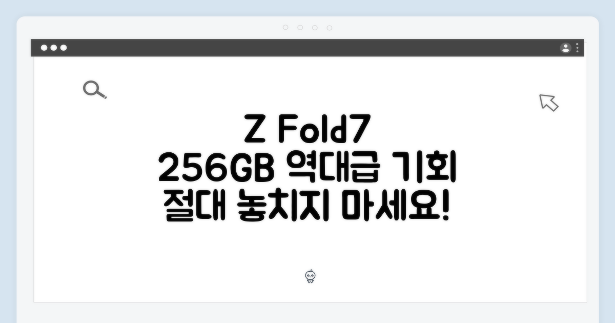 Z Fold7 256GB, 놓치지 마세요!