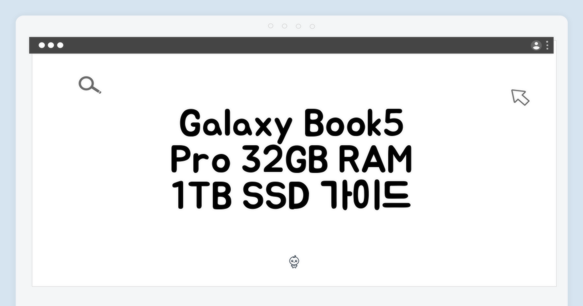 갤럭시북5 프로 32GB, 1TB 완벽 가이드