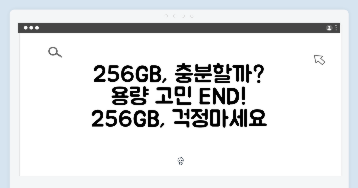 256GB, 부족하지 않을까?
