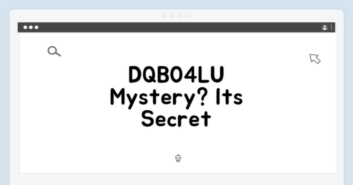 DQB04LU, 어떤 의미일까?