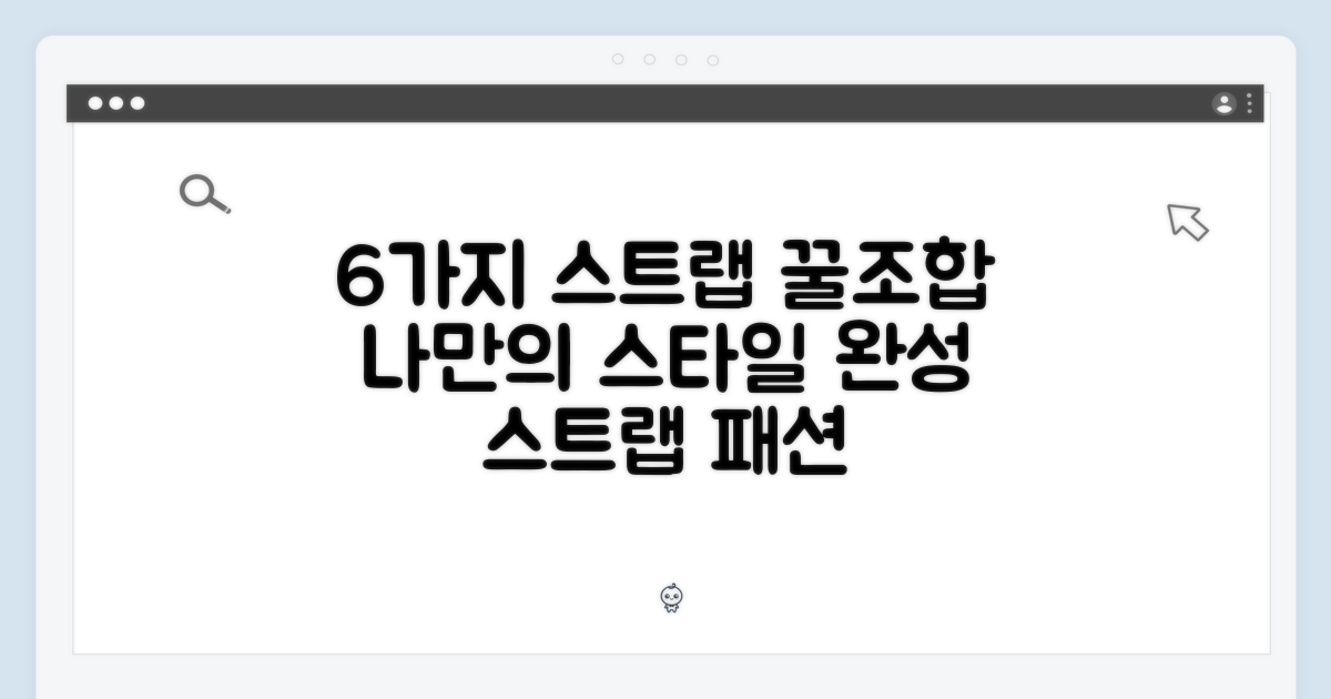 6가지 스트랩 조합