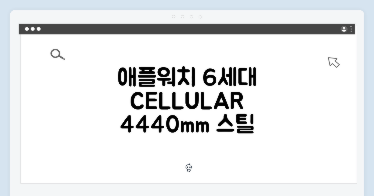 애플워치 6세대, 누구나 쉽게 셀룰러 44mm/40mm 스틸 실버