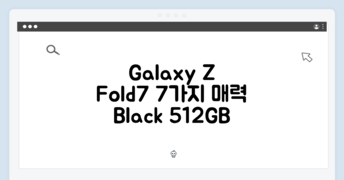 갤럭시 Z 폴드7 5G 512GB 블랙, 7가지 매력