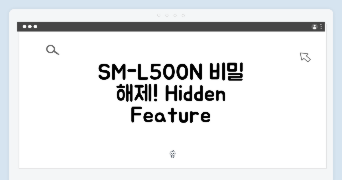 SM-L500N, 숨겨진 기능을 파헤치세요!