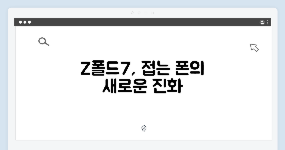 접는 폰의 진화, Z폴드7 만남