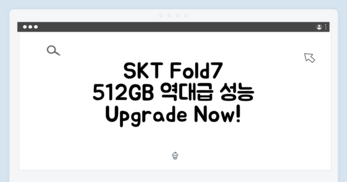 SKT 폴드7 512GB, 역대급 성능