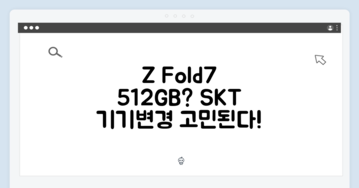 SKT 기기변경, 갤럭시Z폴드7 512GB로 바꿀까?
