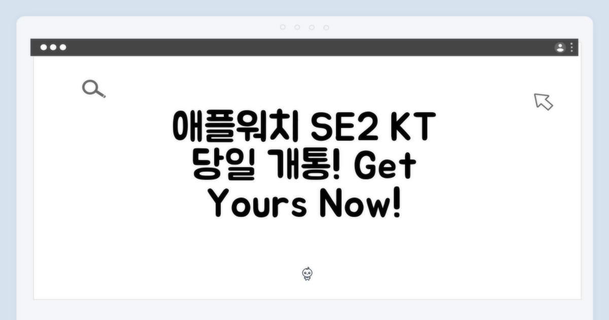애플 워치 SE 2세대 40/44mm KT 당일 개통! 당신의 워치를 만나보세요!