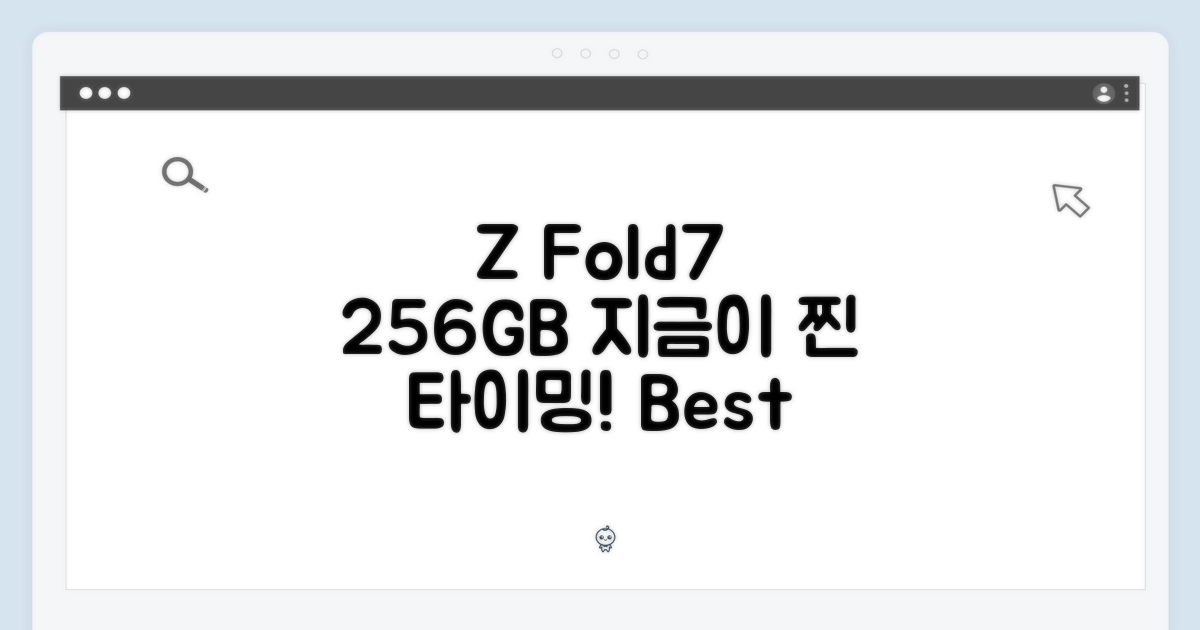 Z Fold7 256GB, 왜 지금 기변일까?