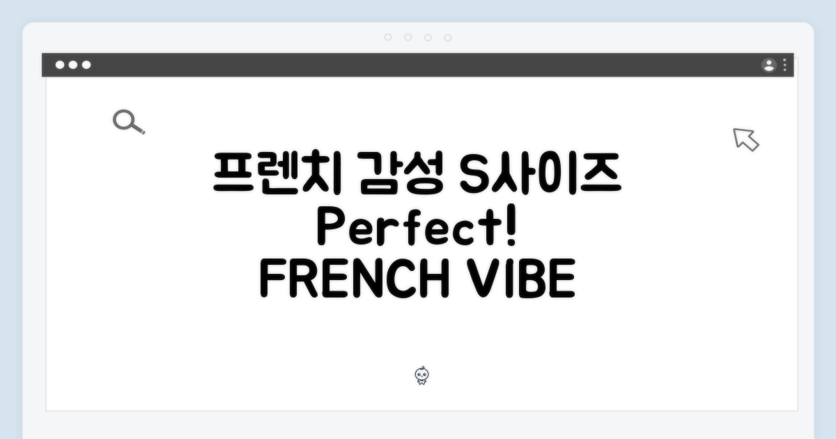프렌치 감성, S사이즈